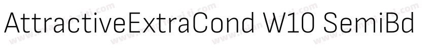 AttractiveExtraCond W10 SemiBd字体转换